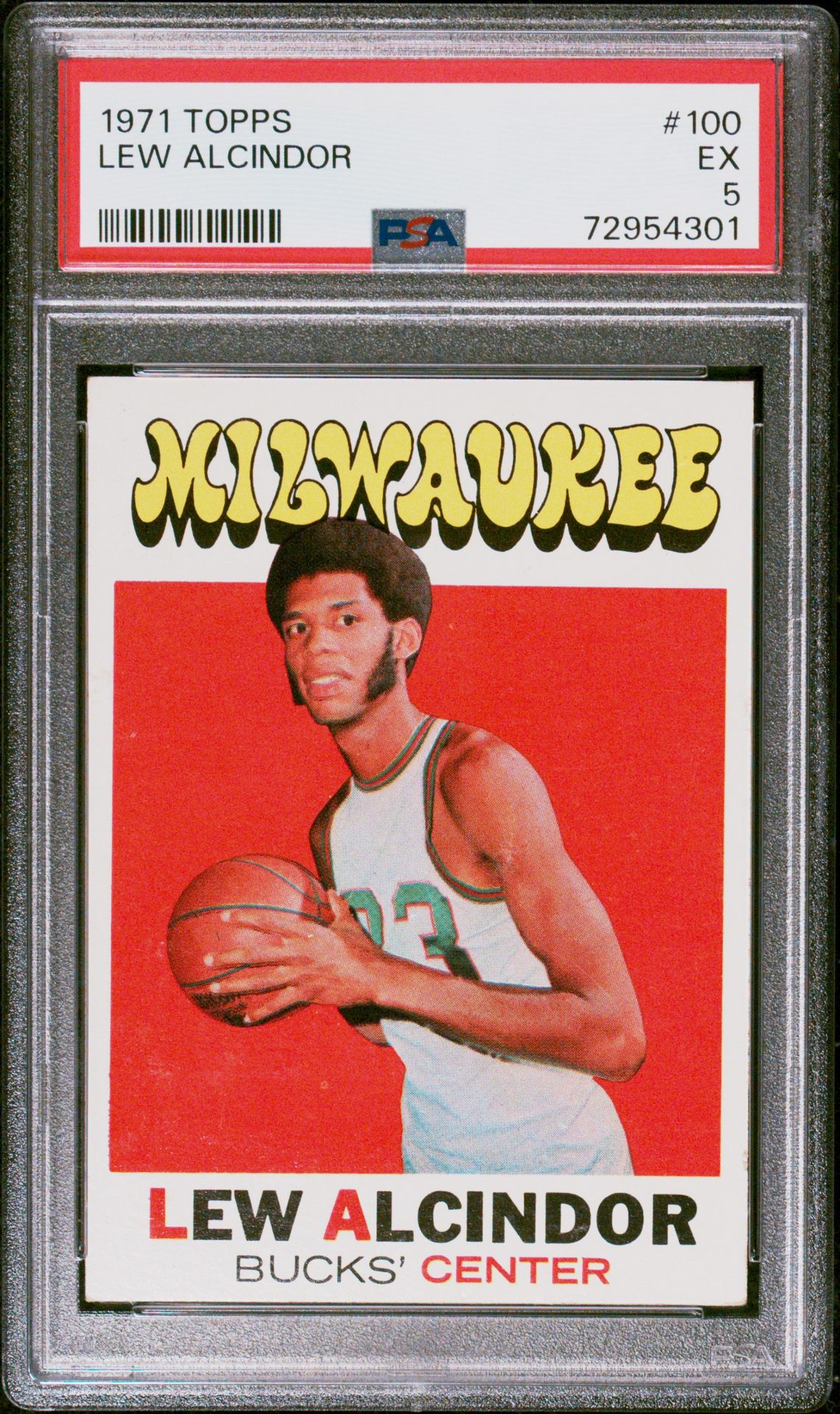 1971 Topps TOPPS #100 Lew Alcindor front
