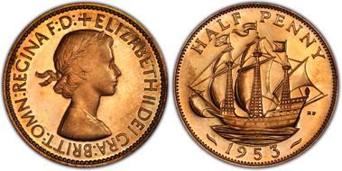 1953 1/2D S-4155 PR65RD