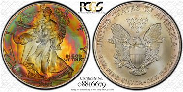 2003 $1 Silver Eagle MS66