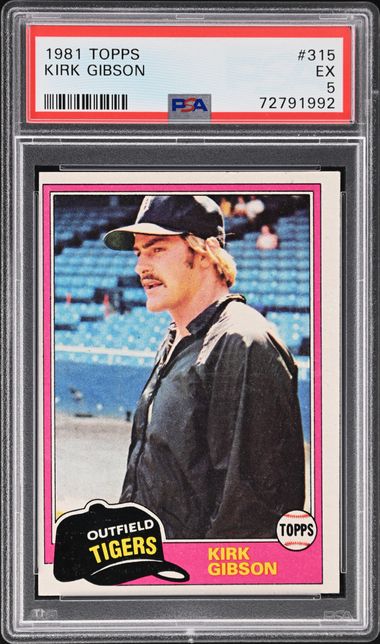 1985 Fleer Baseball # 8 Kirk Gibson