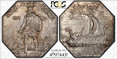 1925 AR Medal Norse American, Thin MS66