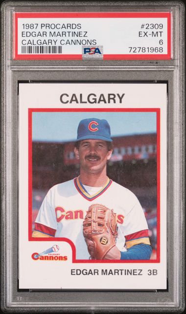 1987 Procards Calgary Cannons #2309 Edgar Martinez Rookie Card