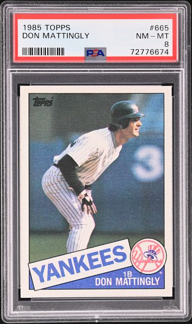 1984 Topps Baseball Don Mattingly RC Rookie Card #8 NM-MT