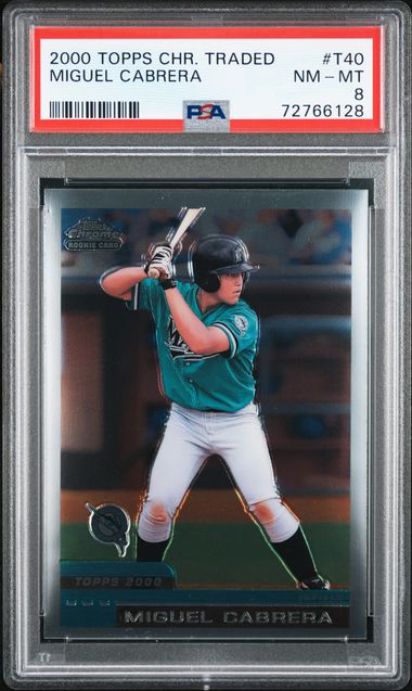 Sold at Auction: (NM) 2000 Topps Traded Miguel Cabrera Rookie #T40 Baseball  Card