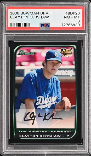 2008 Bowman Chrome Draft Picks Baseball #BDP26 Clayton Kershaw