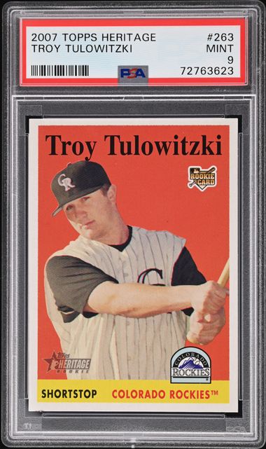 2007 Topps Heritage Troy Tulowitzki Rookie #263