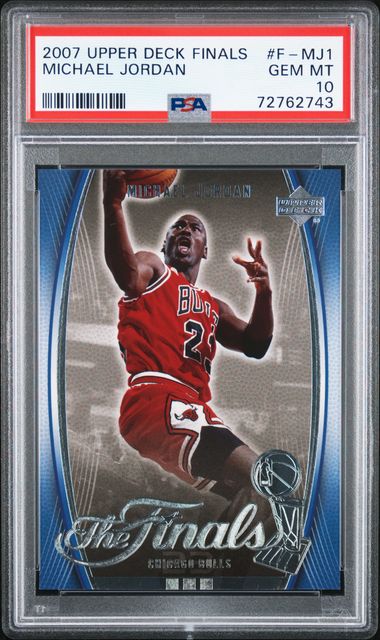 2007-08 Upper Deck Finals #F-MJ1 Michael Jordan - PSA GEM MT 10 on