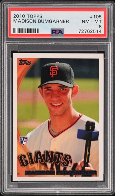 2010 Topps #105 Madison Bumgarner Rookie Card – PSA NM-MT 8 on Goldin  Auctions