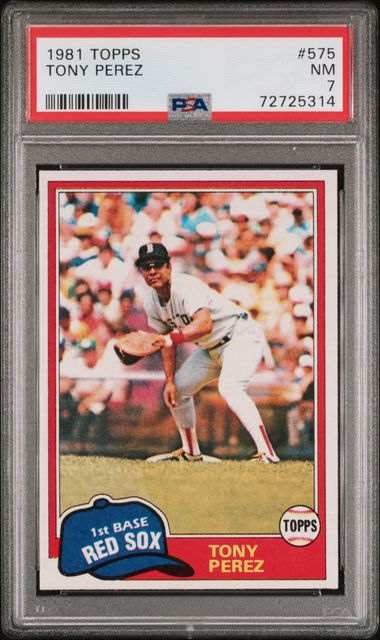 1981 Topps TOPPS Red #575 Tony Perez front