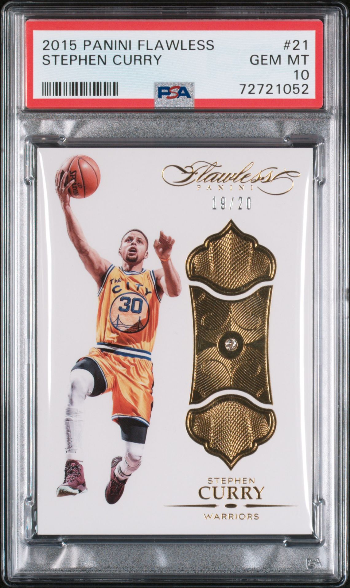 2015 Panini PANINI FLAWLESS #21 Stephen Curry front