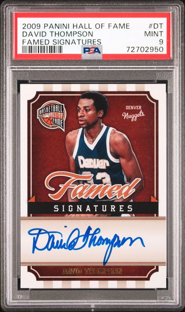 2009-10 Panini Hall Of Fame Famed Signatures #DT David Thompson