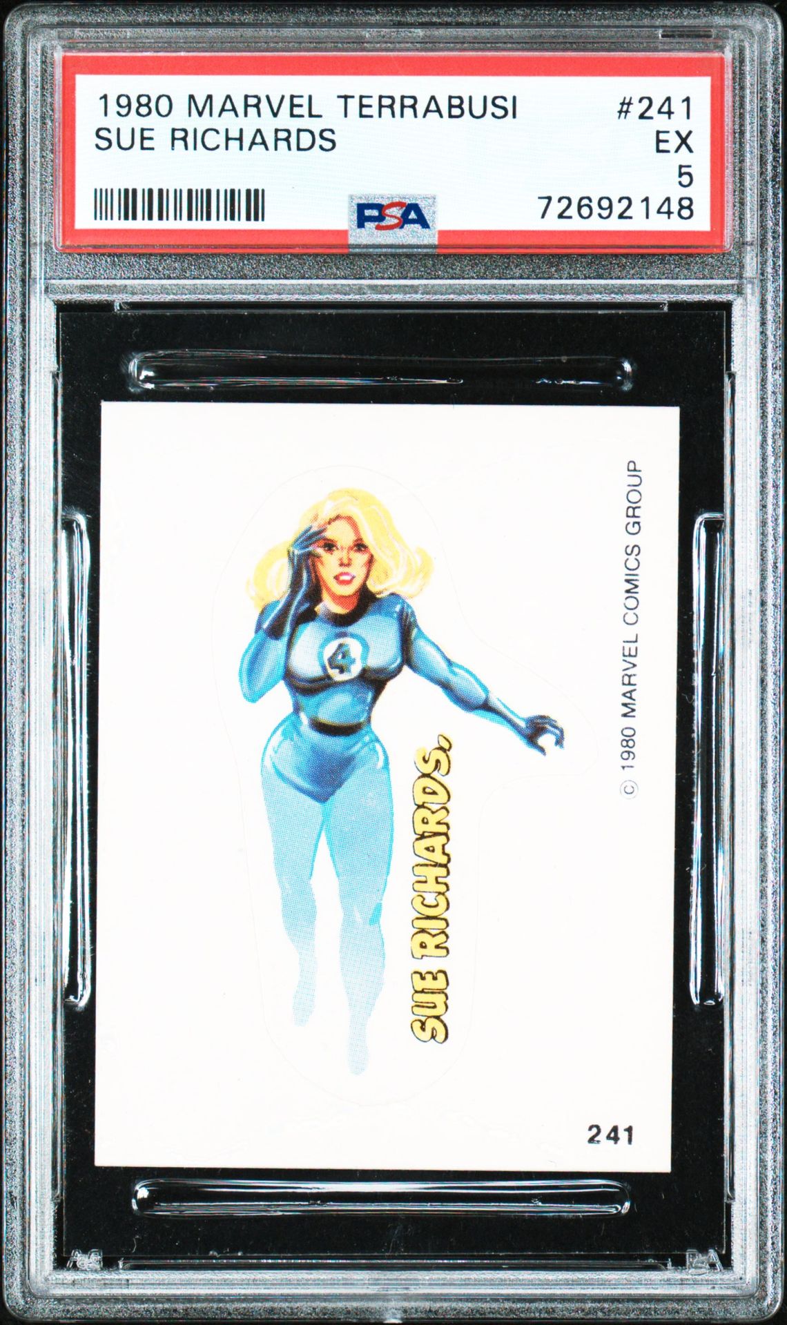 1980 Marvel MARVEL TERRABUSI #241 Sue Richards front