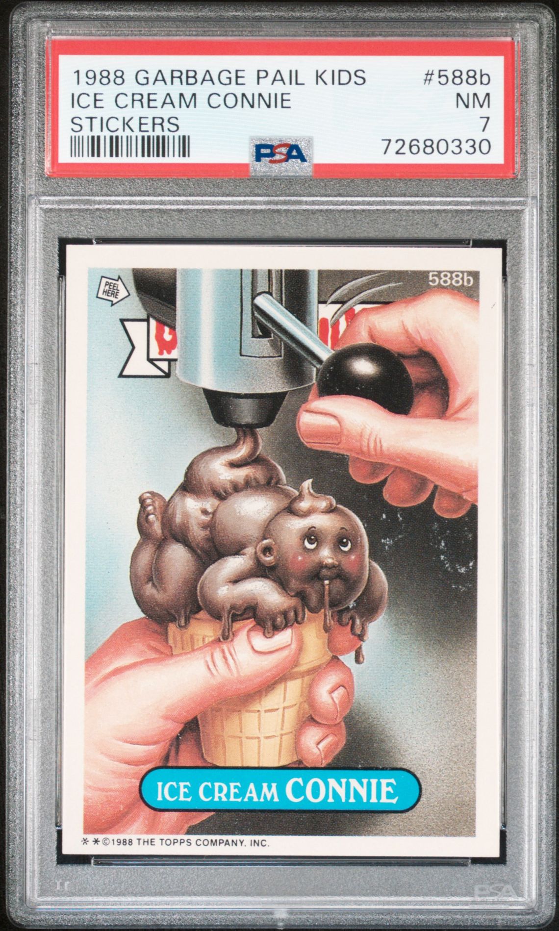 1988 Topps Garbage Pail Kids Stickers #588B Ice Cream Connie front