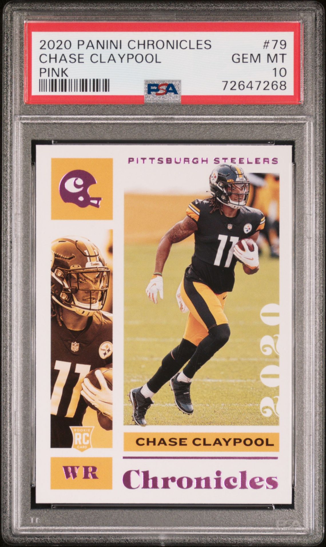 2020 Panini PANINI CHRONICLES PINK #79 Chase Claypool front