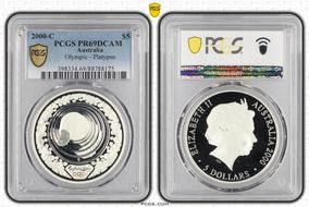 2000-C $5 Olympic - Platypus PR69DCAM