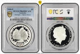 2000-P $5 Olympic - Opera House PR69DCAM