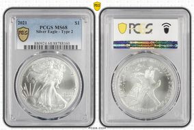 2021 $1 Silver Eagle - Type 2 MS68