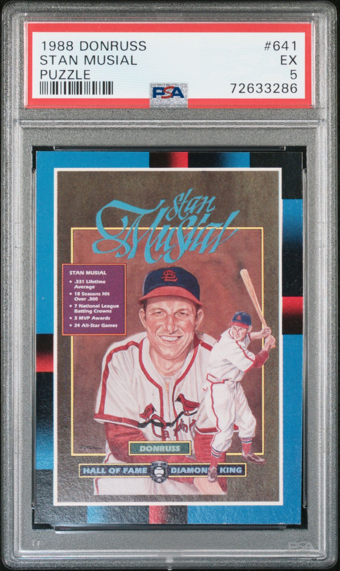 1988 Donruss DONRUSS PUZZLE #641 Stan Musial front