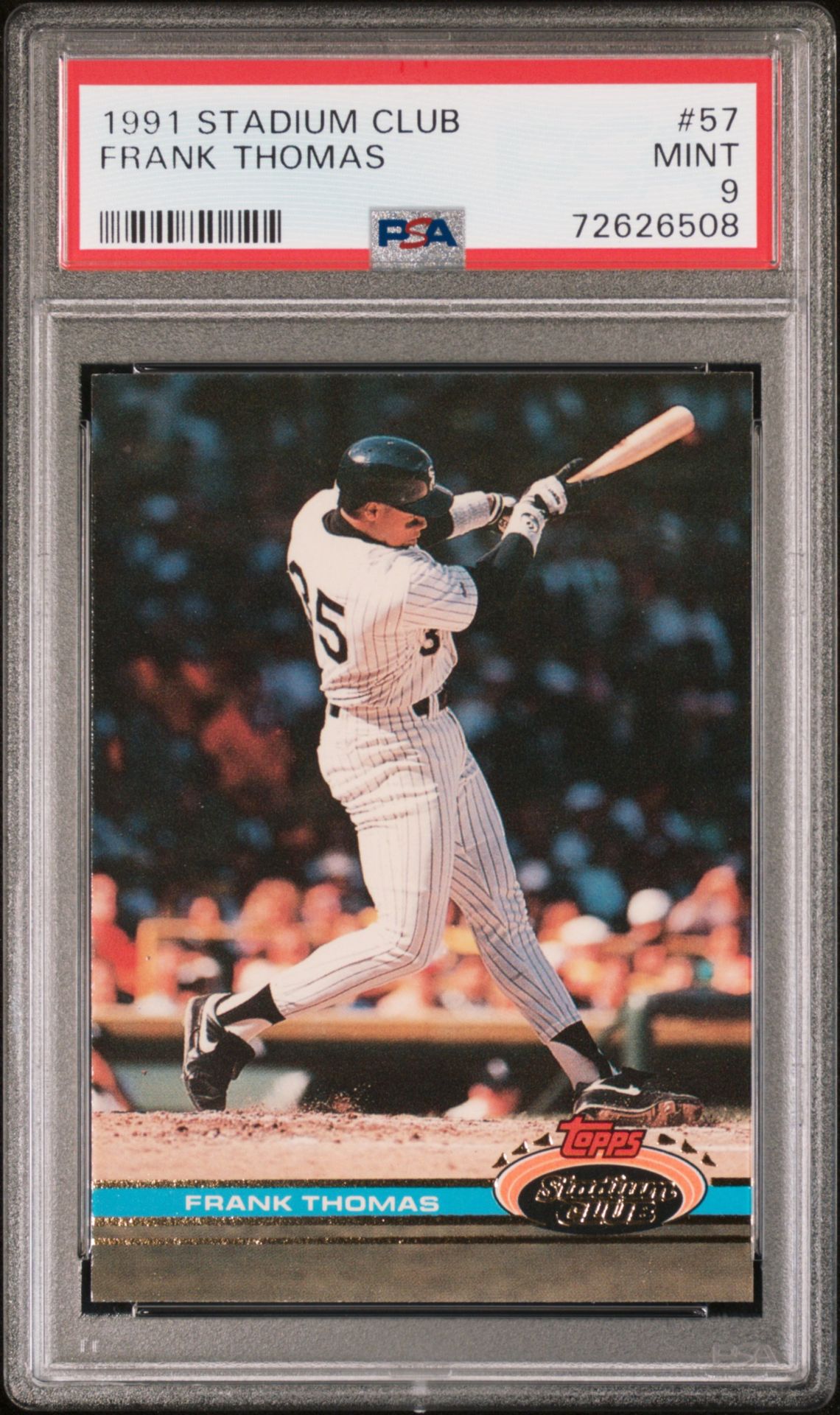 1991 Topps STADIUM CLUB White #57 Frank Thomas front
