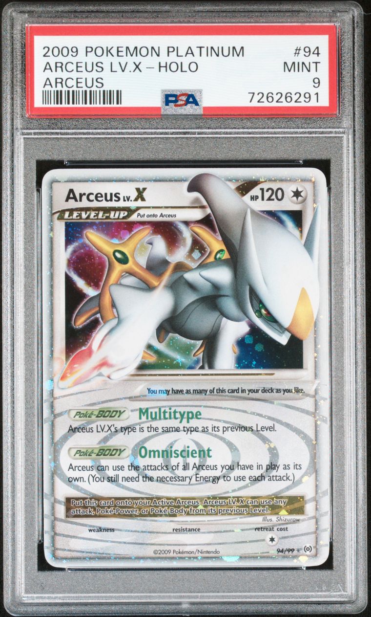 1 X Pokemon Platinum Arceus Lv. X DP56 Promo Card