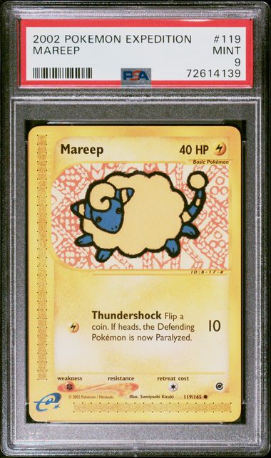 2002 Pokemon POKEMON EXPEDITION #119 Mareep front