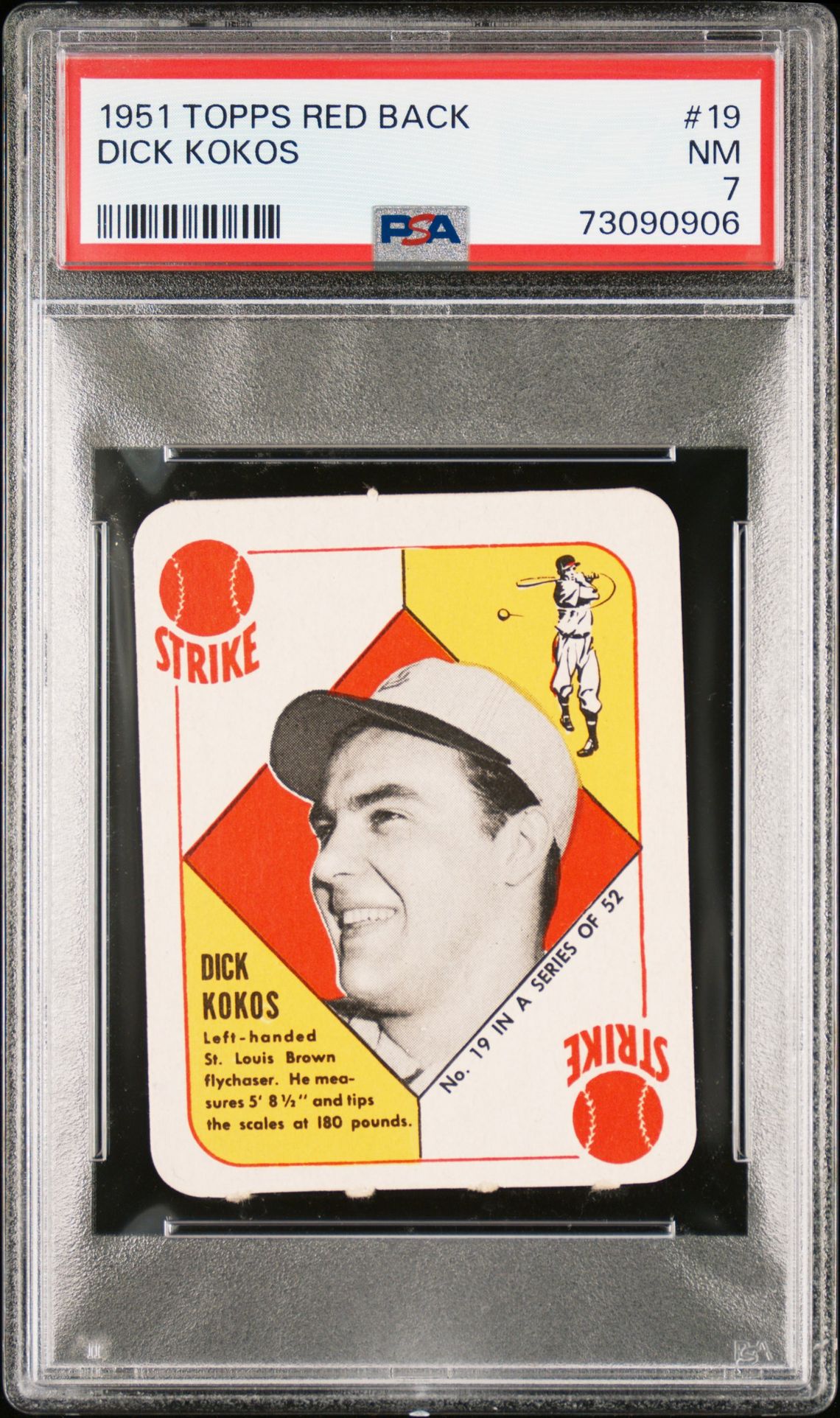 1951 Topps TOPPS RED BACK #19 Dick Kokos front
