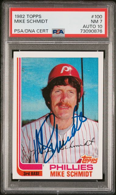 Mike Schmidt Philadelphia Phillies Autographed 1984 Topps Series