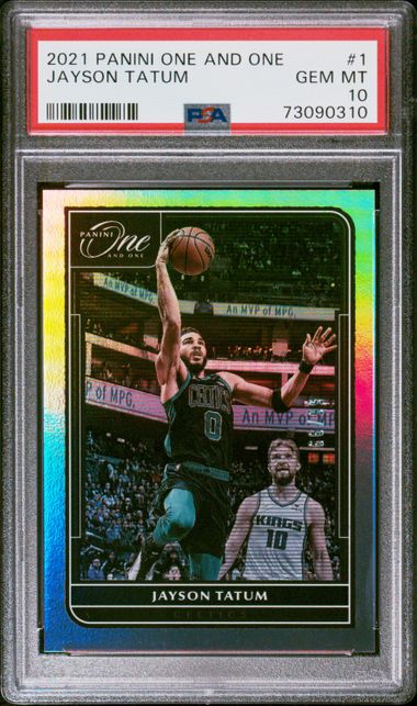 2021 Panini Panini One #1 Jayson Tatum front