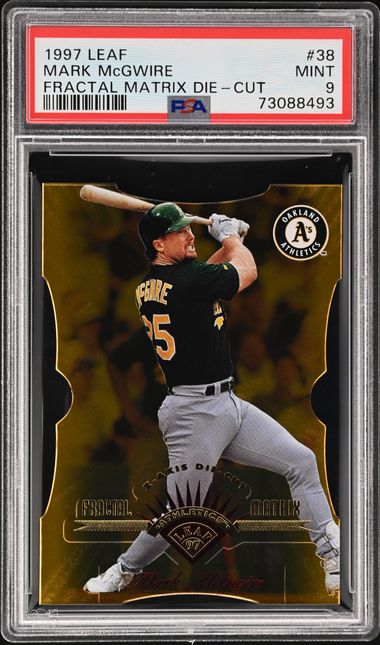 1997 Mark McGwire Leaf FRACTAL MATRIX #38 Oakland A's