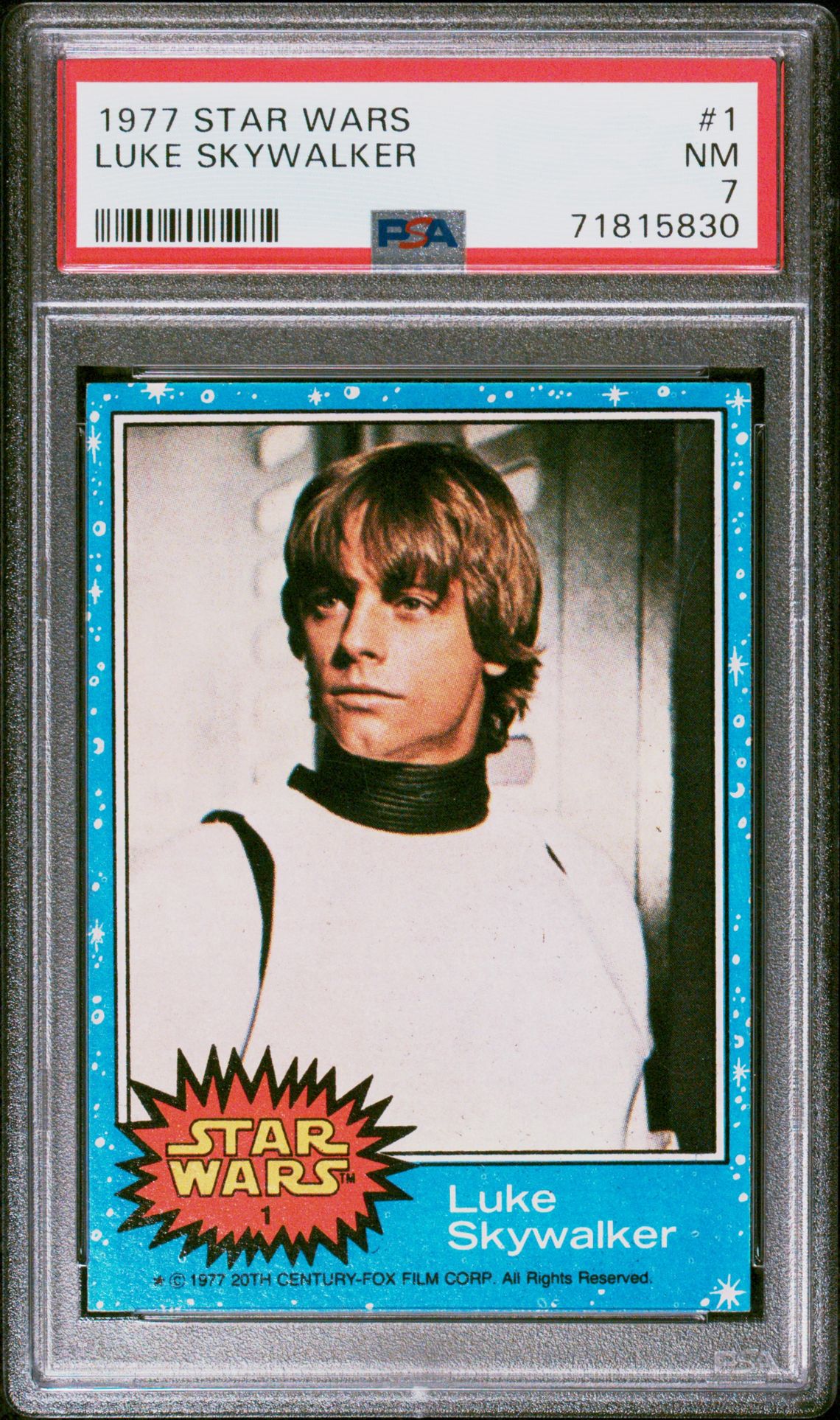 1977 Star Wars STAR WARS #1 Luke Skywalker front
