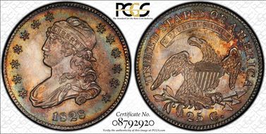 1828 25C Browning 1 MS65