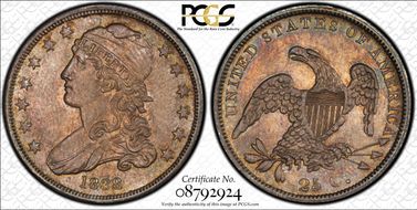 1838 25C Browning 1 MS65