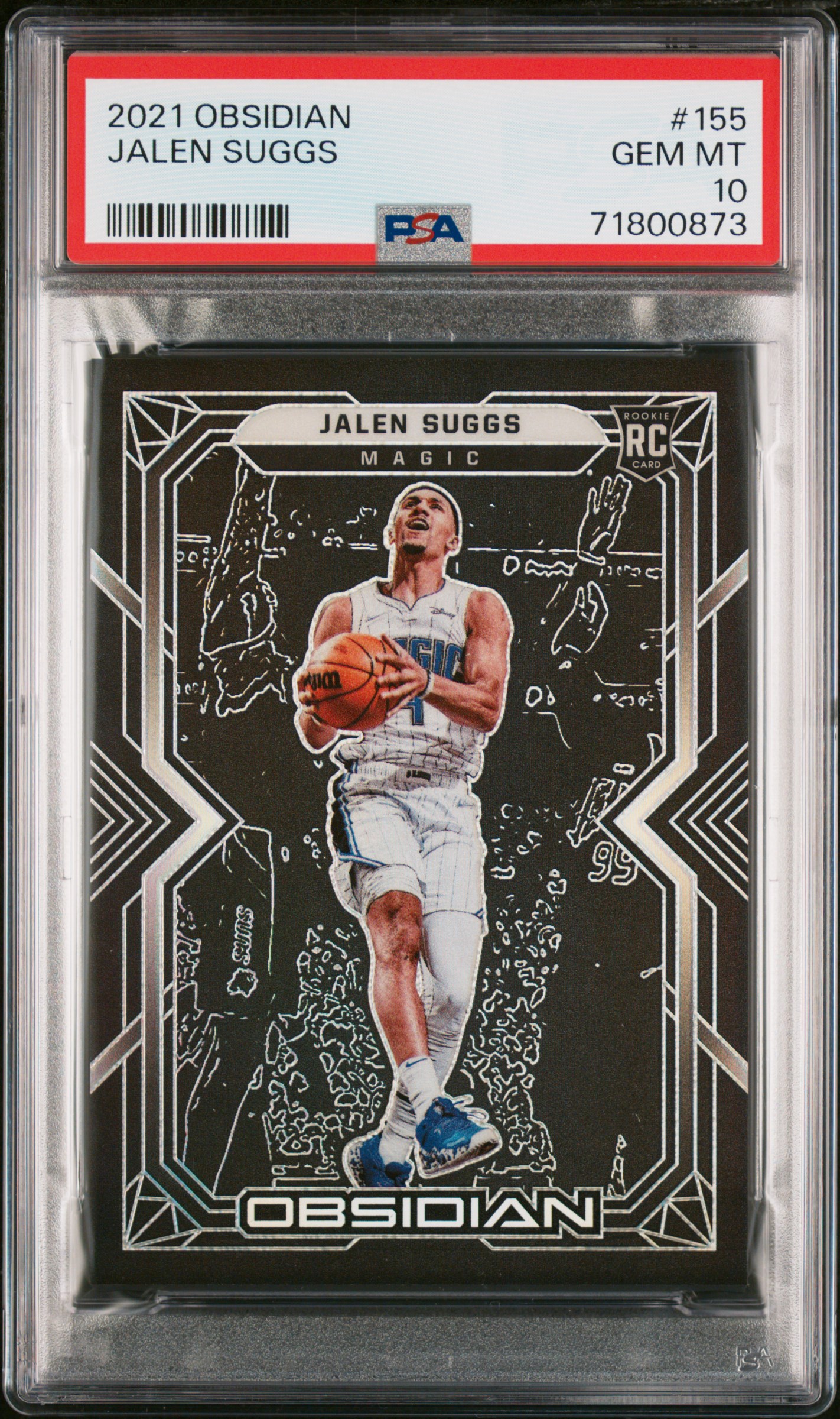 2021 Panini Obsidian Jalen Suggs #155 Gem Mt 10 front