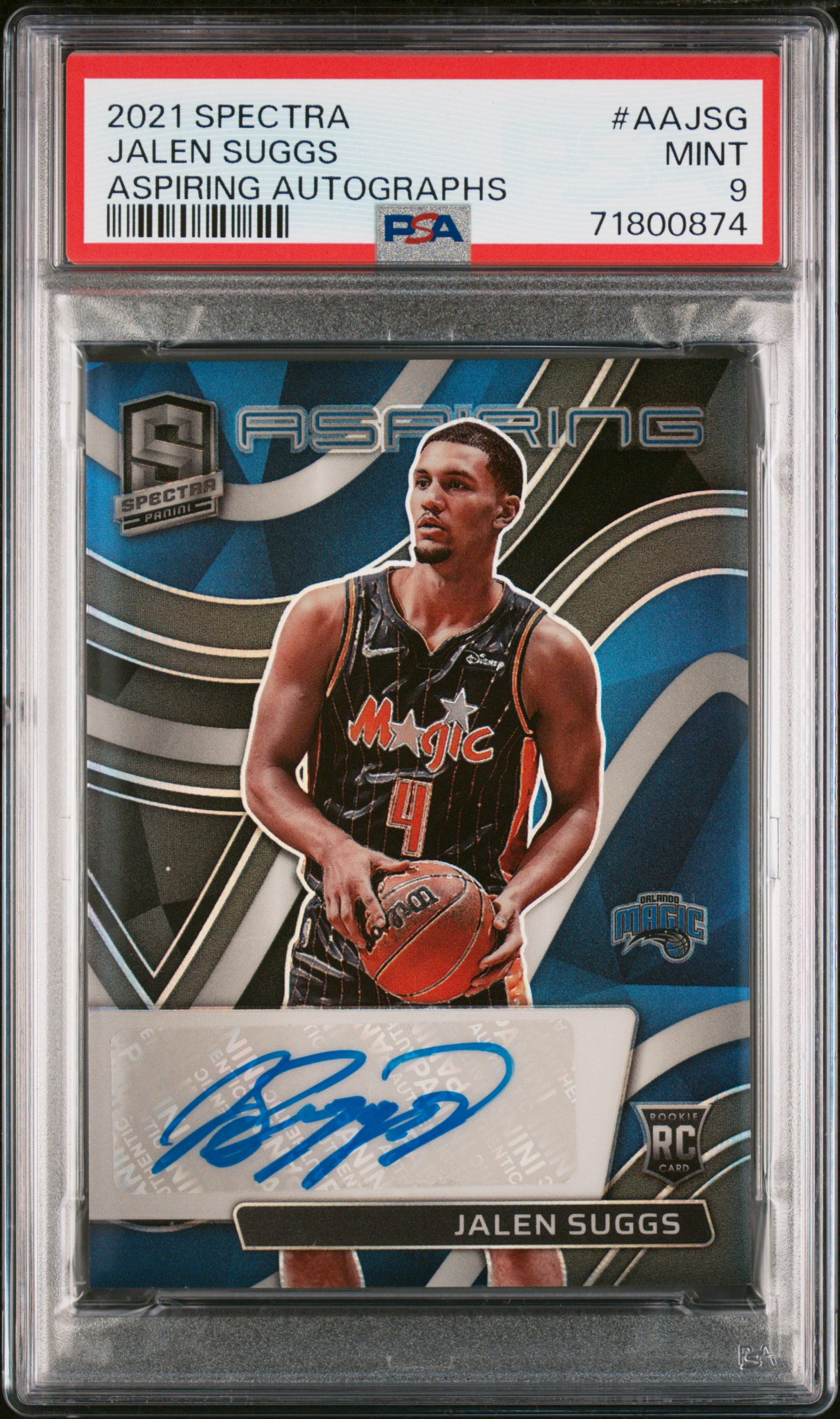 2021 Panini Spectra Aspiring Autographs Jalen Suggs #Aajsg (Aspiring Autographs) Mint 9 front