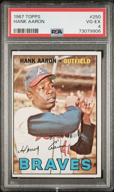 1967 Topps #250 Hank Aaron