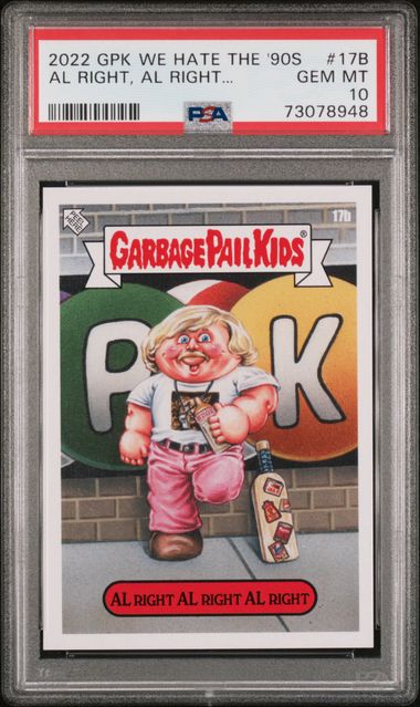 2022 Garbage Pail Kids Garbage Pail Kids We Hate The '90s #17B Al Right, Al Right... front