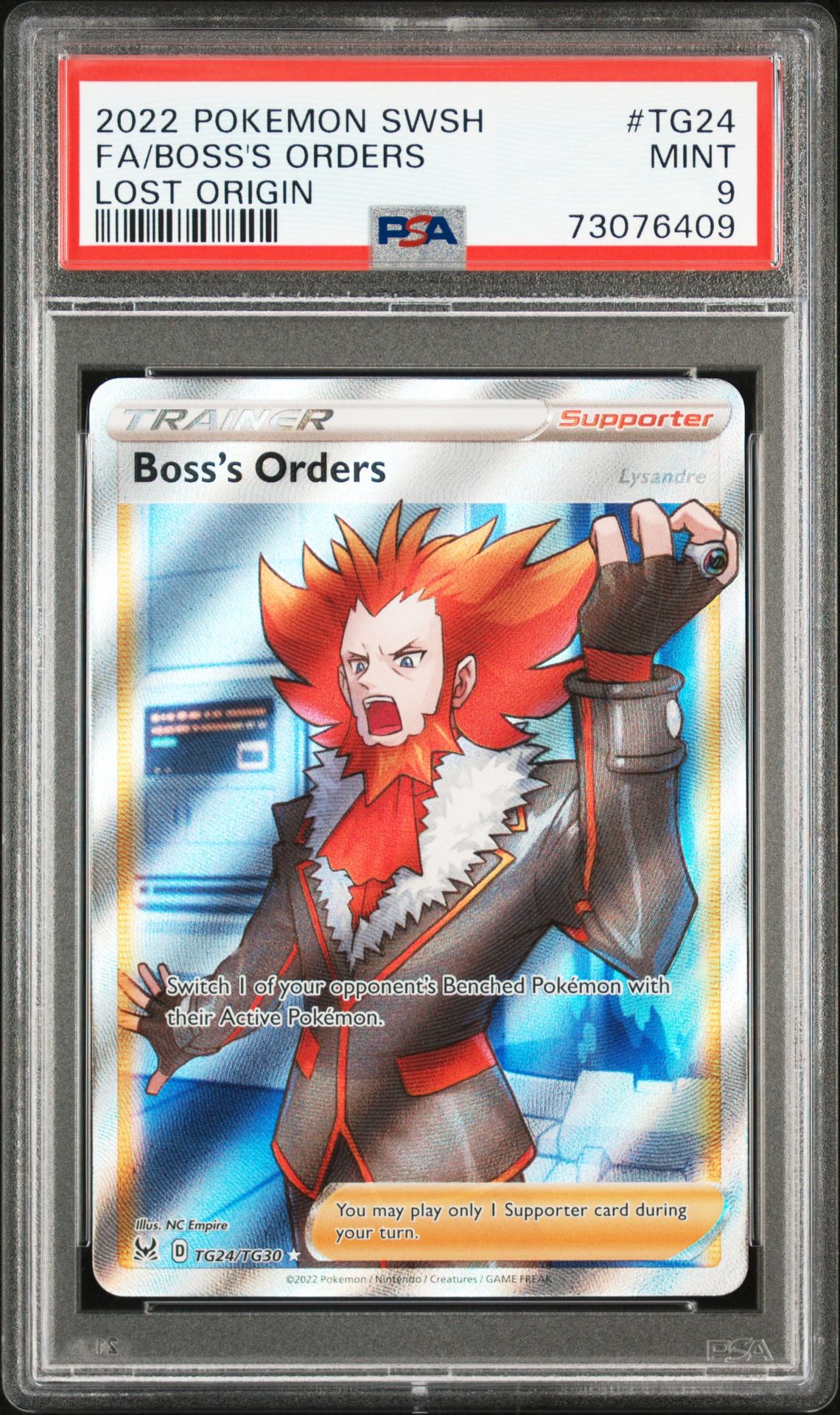 2022 Pokemon POKEMON SWORD & SHIELD LOST ORIGIN #TG24 FA/Boss's Orders front