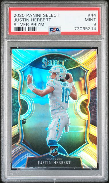 : 2020 Panini Select Justin Herbert Rookie Red Blue Prizm Game  Worn Jersey Patch Card : Collectibles & Fine Art