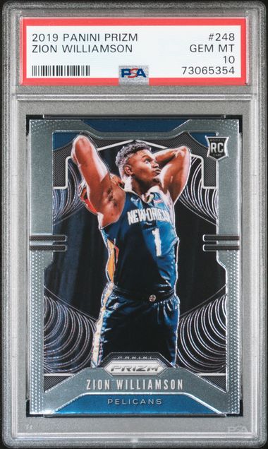 2019 Panini Prizm 248 Zion Williamson PSA 10 on Goldin Auctions