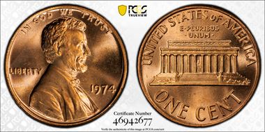 1974 1C MS67+ RD