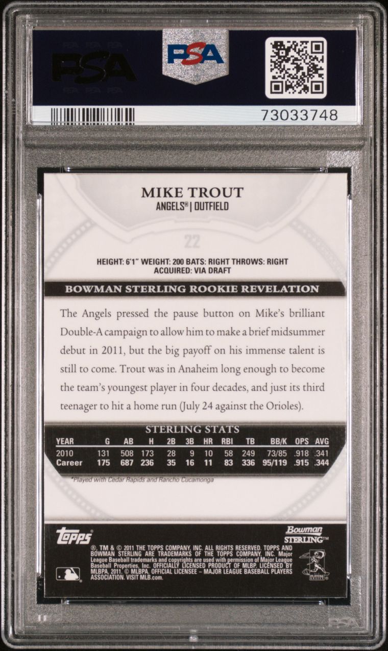 2013 Topps Toys R Us Purple Border 536 Mike Trout 2012 AL Defensive POY