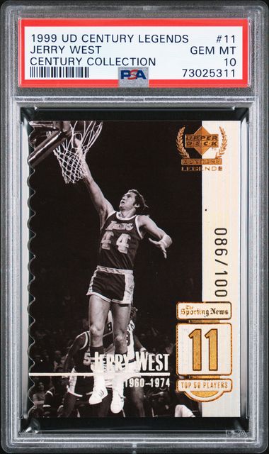 1999 UD Legend Gold Sig Jerry West /100 | ccaisa.com.mx