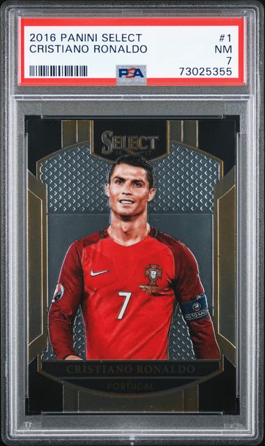 2016-17 Panini Select #1 Cristiano Ronaldo - PSA NM 7 on Goldin