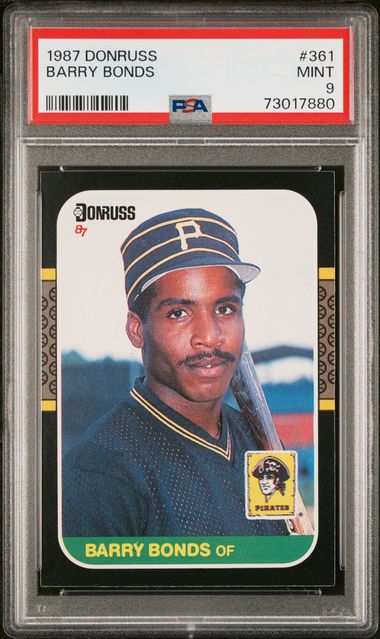 1987 Topps Barry Bonds #320 PSA 8 NM - Mint Pittsburgh Pirates