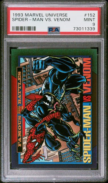 1993 Marvel Universe #152 Spider-Man Vs. Venom front