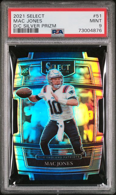 2021 Panini Select Die-Cut Silver Prizm #51 Mac Jones Rookie Card – PSA  MINT 9 on Goldin Auctions