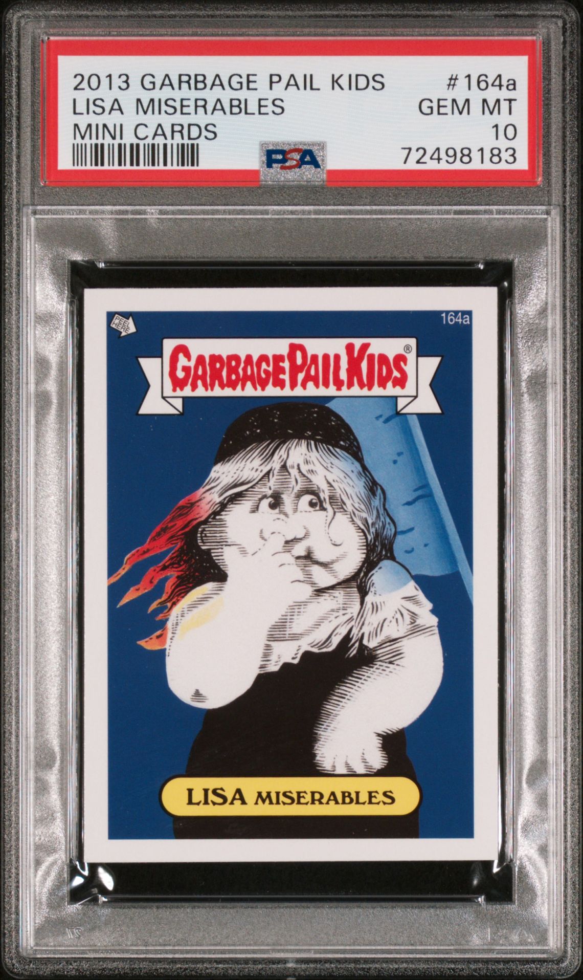 2013 Topps GARBAGE PAIL KIDS MINI CARDS #164A Lisa Miserables front