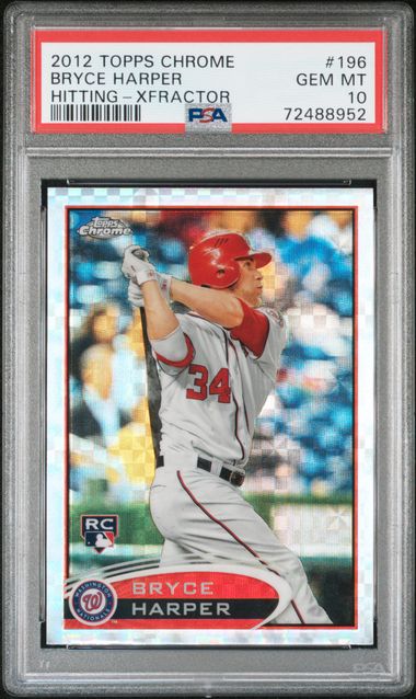 2012 Topps Topps Chrome XFRACTOR #196 Bryce Harper front
