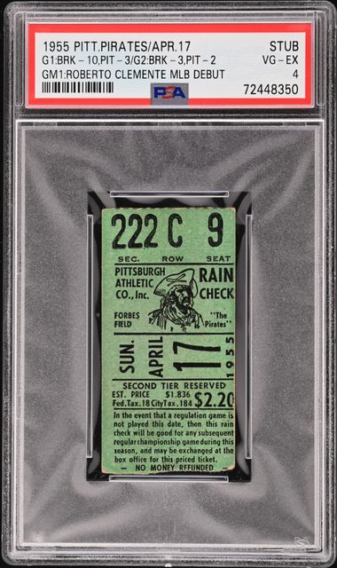 1955 Roberto Clemente MLB Debut