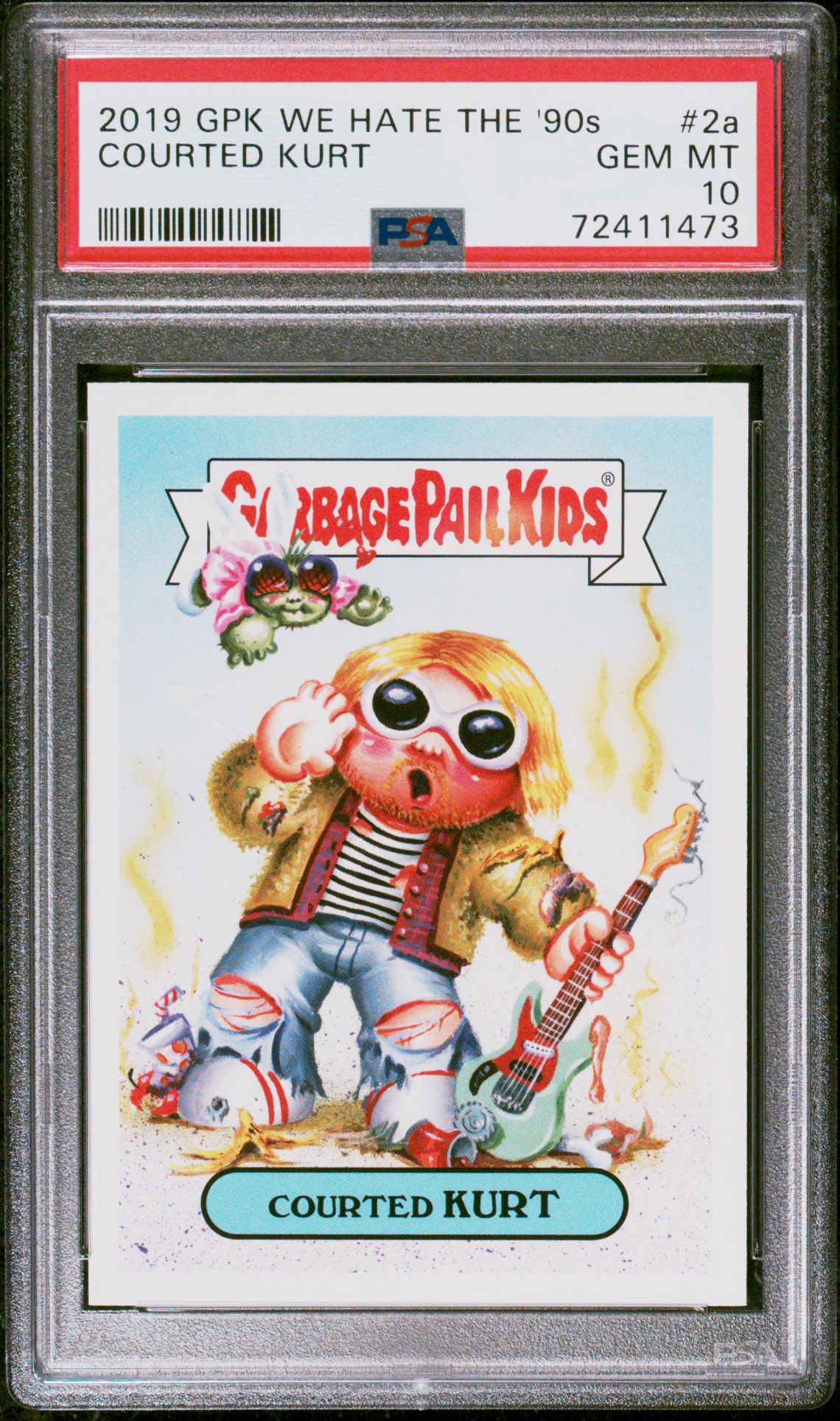 2019 Topps GARBAGE PAIL KIDS WE HATE THE '90S #2A Courted Kurt front